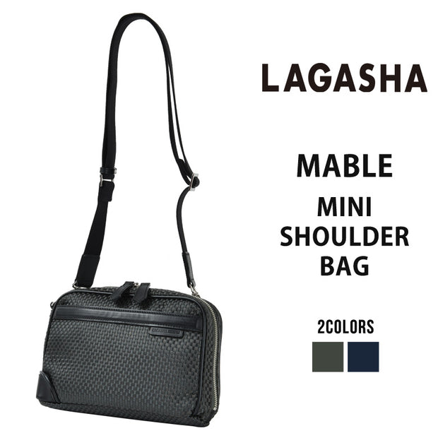 LAGASHA ラガシャ MARBLE マーブル ミニショルダーバッグ セカンドバッグ 横型 斜め掛け クラッチバッグ メンズ 7204