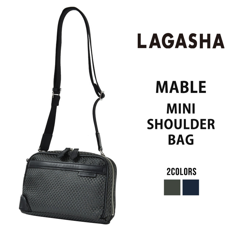 LAGASHA ラガシャ MARBLE マーブル ミニショルダーバッグ セカンドバッグ 横型 斜め掛け クラッチバッグ メンズ 7204