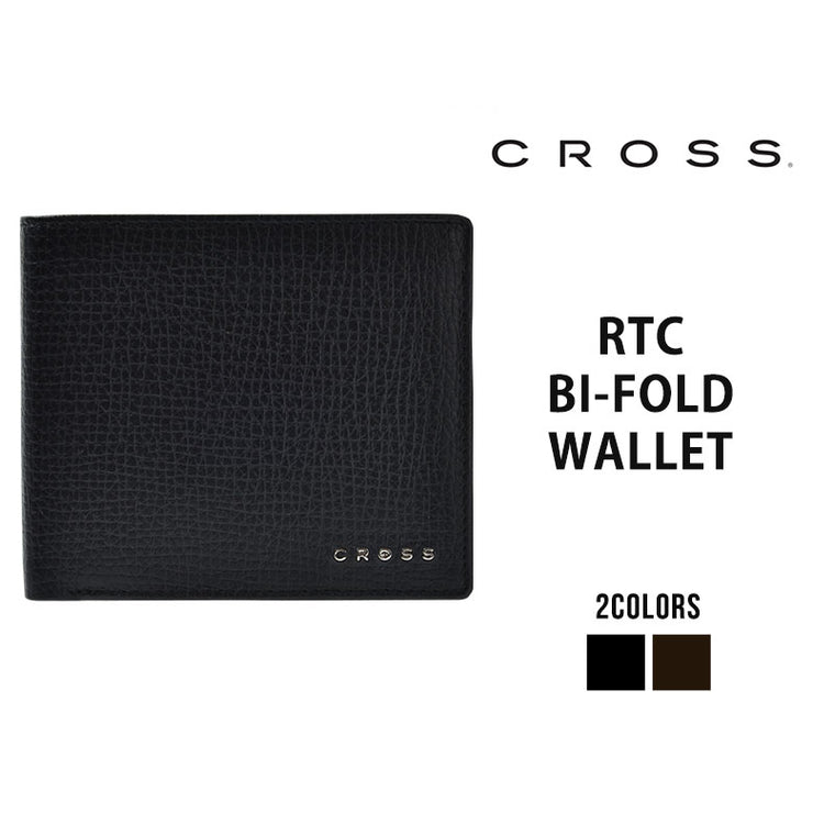 CROSS クロス RTC 二つ折り財布 折り財布 牛革 折りたたみ財布 メンズ レザー プレゼント ギフト AC-238371
