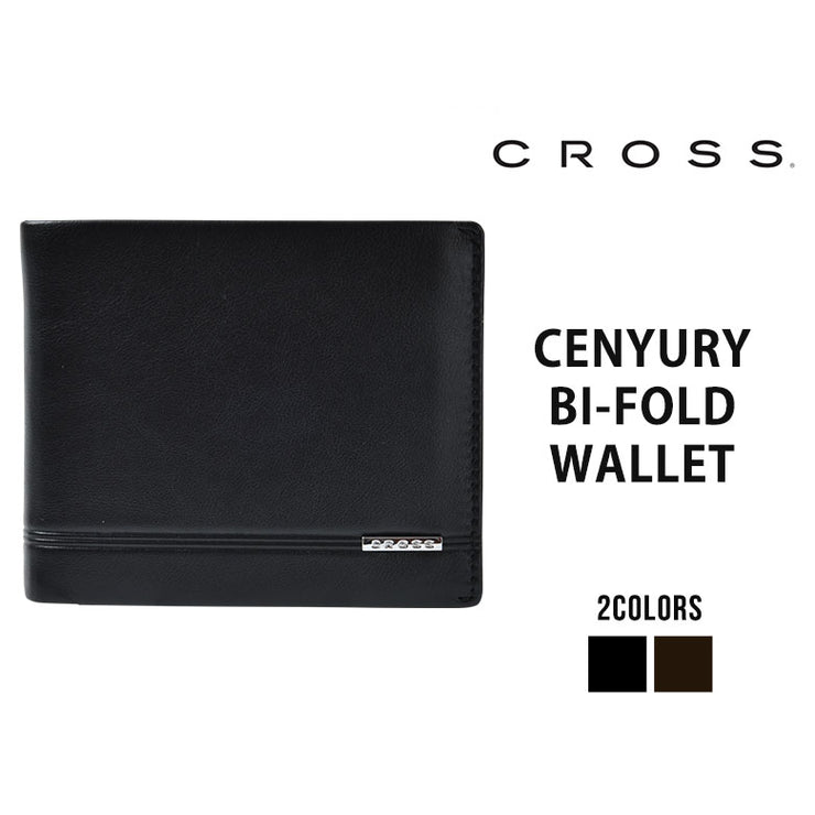 CROSS クロス CENYURY 二つ折り財布 折り財布 折りたたみ財布 メンズ レザー プレゼント ギフト 牛革 AC-998371