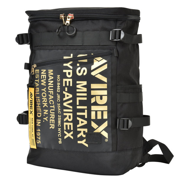 アヴィレックス スーパーホーネット AVIREX SUPER HORNET ヒューズBOX リュックサック デイパック アビレックス スクエアリュック メンズ 通学 撥水 大容量 AVX593