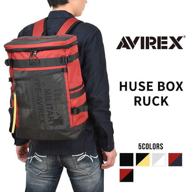 アヴィレックス スーパーホーネット AVIREX SUPER HORNET ヒューズBOX リュックサック デイパック アビレックス スクエアリュック メンズ 通学 撥水 大容量 AVX593