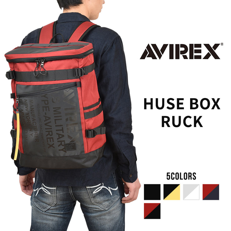 アヴィレックス スーパーホーネット AVIREX SUPER HORNET ヒューズBOX リュックサック デイパック アビレックス スクエアリュック メンズ 通学 撥水 大容量 AVX593
