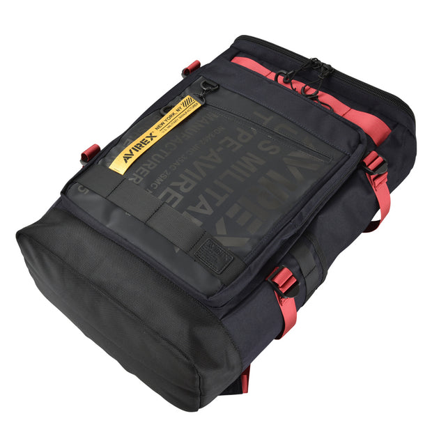アヴィレックス スーパーホーネット AVIREX SUPER HORNET リュックサック バックパック BOX型 アビレックス スクエアリュック メンズ 通勤 通学 撥水 大容量 AVX598