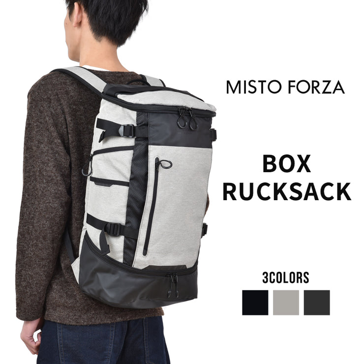 ミストフォルツァ Misto forza ボックスリュックサック デイパック 大容量 30L バックパック メンズ 通勤 通学 出張 撥水 軽量 プレゼント FMS10