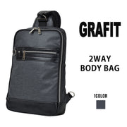グラフィット GRAFIT 2WAYボディバッグ ワンショルダーバッグ 斜め掛けバッグ リュックサック A4 メンズ ショルダーバッグ 肩掛け ギフト プレゼント 16433