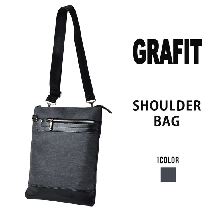 グラフィット GRAFIT ショルダーバッグ 斜め掛けバッグ 縦型 A4  メンズ 肩掛け 薄マチ ギフト プレゼント16435