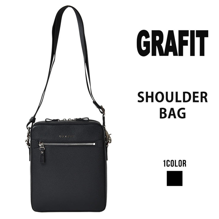 グラフィット GRAFIT ショルダーバッグ 斜め掛けバッグ 牛革 縦型 A5 牛革ポスト メンズ 肩掛けバッグ ギフト プレゼント 16436