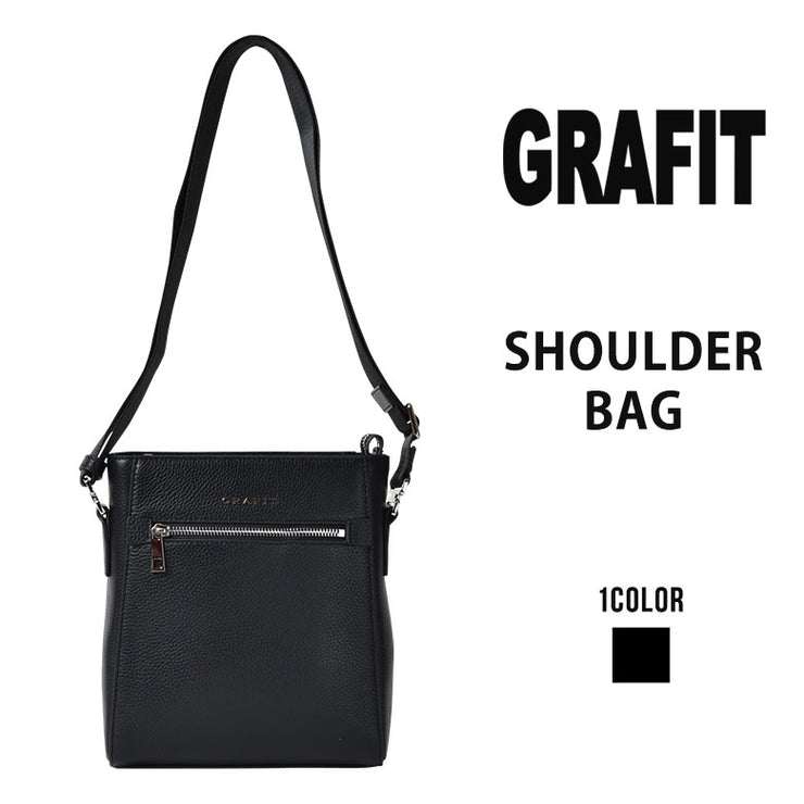 グラフィット GRAFIT ショルダーバッグ 斜め掛けバッグ  牛革 縦型 A5 牛革ポスト メンズ 肩掛けバッグ ギフト プレゼント 16437