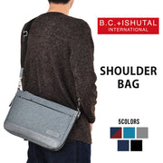 B.C.+ISHUTAL ビーシーイシュタル ネイサン ショルダーバッグ BCイシュタル ショルダーバッグ メンズ レディース 撥水 拡張機能 INA-4503