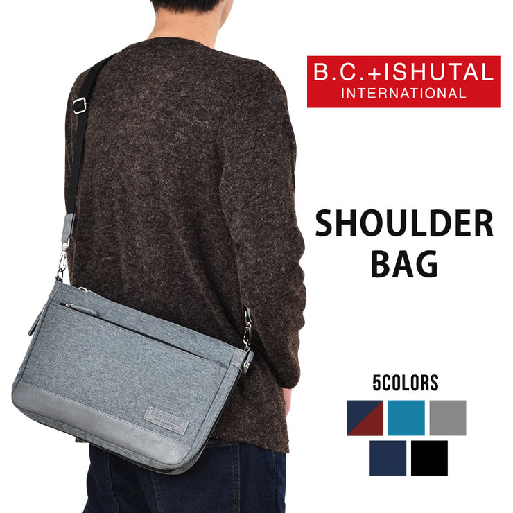 B.C.+ISHUTAL ビーシーイシュタル ネイサン ショルダーバッグ BCイシュタル ショルダーバッグ メンズ レディース 撥水 拡張機能 INA-4503