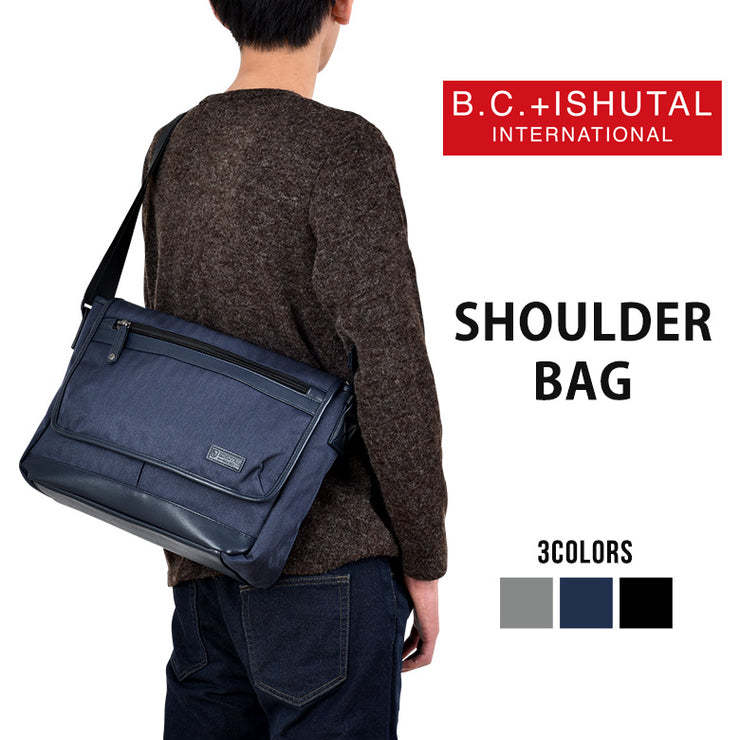 B.C.+ISHUTAL ビーシーイシュタル ボン ショルダーバッグ ビジネスバッグ A4 BCイシュタル ショルダーバッグ 通勤 メンズ 撥水 IOB-5903