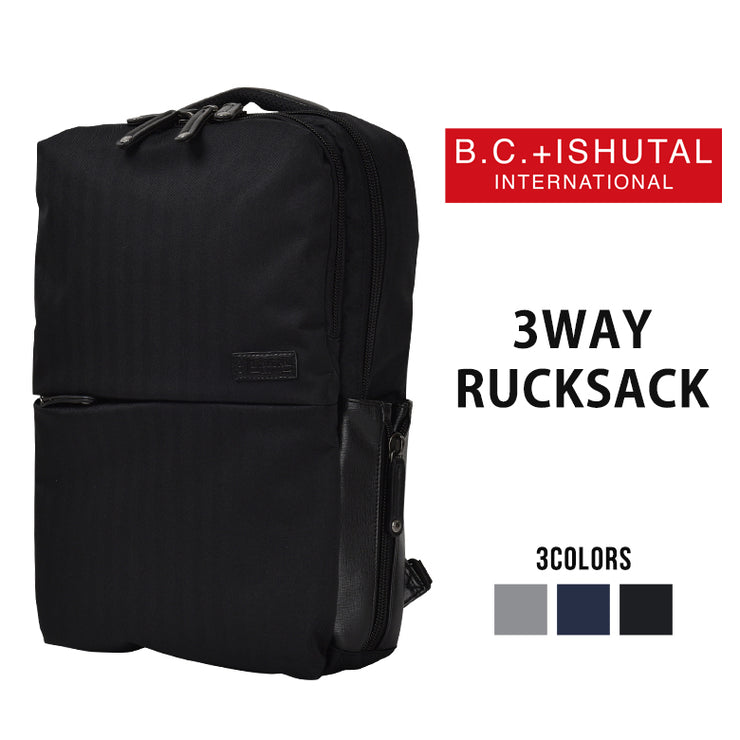 B.C.+ISHUTAL ビーシーイシュタル ボン 3WAY リュックサック バックパック デイパック ショルダーバッグ B4 IOB-6500