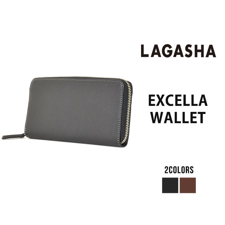 LAGASHA ラガシャ EXCELLA エクセラ ラウンドファスナー長財布 小銭入れあり 3728