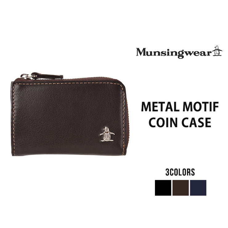 Munsingwear マンシングウェア メタルモチーフ 小銭入れ メンズ コインケース 本革 プレゼント MU-135016