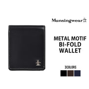 Munsingwear マンシングウェア メタルモチーフ 二つ折り財布 メンズ 財布 本革 プレゼント MU-155016