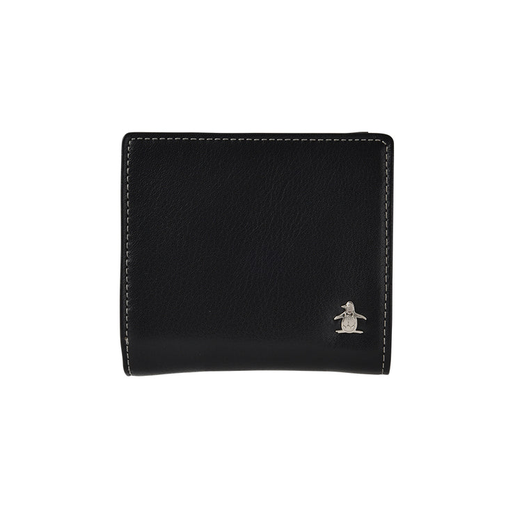 Munsingwear マンシングウェア メタルモチーフ 二つ折り財布 L字ファスナー メンズ 財布 本革 プレゼント MU-160016