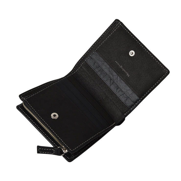 Munsingwear マンシングウェア メタルモチーフ 二つ折り財布 L字ファスナー メンズ 財布 本革 プレゼント MU-160016
