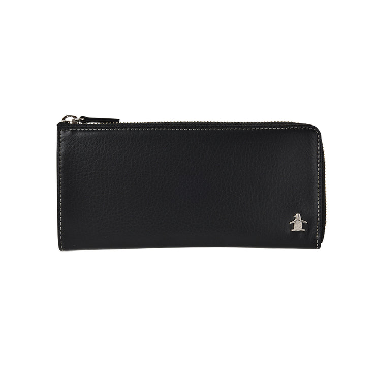 Munsingwear マンシングウェア メタルモチーフ L字ファスナー長財布 メンズ 長財布 本革 プレゼント MU-175016
