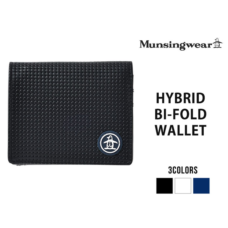 Munsingwear マンシングウェア ハイブリッド 二つ折り財布 コンパクト 財布 ミニ財布 メンズ 本革 撥水 プレゼント ギフト MU-5065119