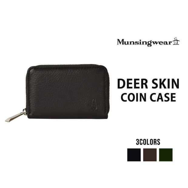 Munsingwear マンシングウェア ディアスキン 小銭入れ コインケース メンズ ラウンドファスナー 本革 プレゼント MU-950016