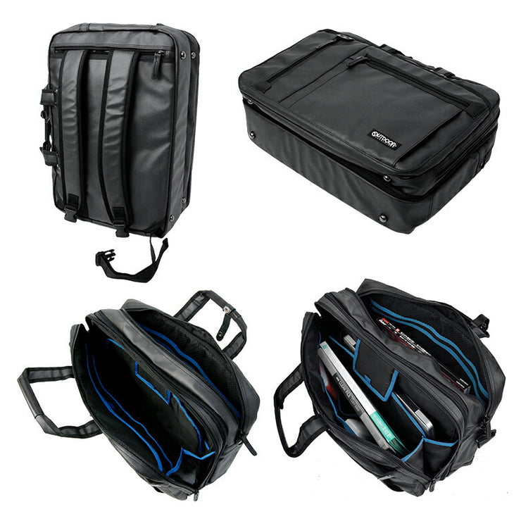 アウトドア プロダクツ OUTDOOR PRODUCTS 3WAYビジネスバッグ アウトドアバッグ ブリーフケース リュックサック ビジネスバッグ マチ拡張型 ブラック OD-4579