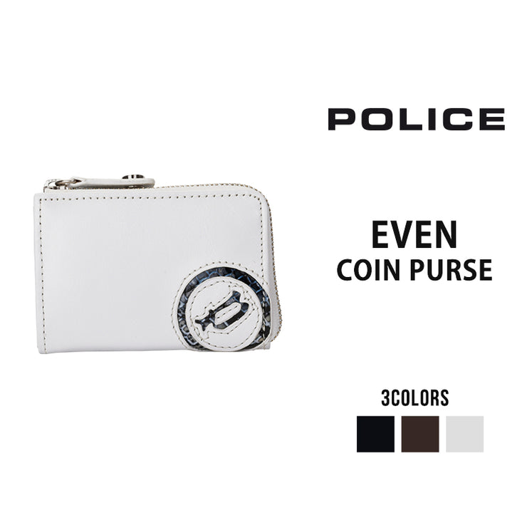 POLICE ポリス EVEN イーブン ラウンドファスナー小銭入れ コインケース 財布 メンズ 本革 プレゼント PA-5509 0515