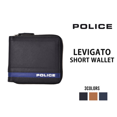 POLICE ポリス LEVIGATO レヴィガート ラウンドファスナー二つ折り財布 PA-59801 0402