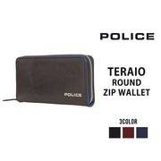 POLICE ポリス TERAIO テライオ ラウンドファスナー長財布 PA-70003