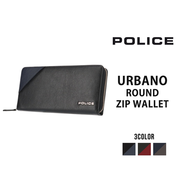 POLICE ポリス URBANO アルバーノ ラウンドファスナー長財布 PA-70103