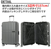 スカイナビゲーター キャリーケース SKY NAVIGATOR スーツケース ハードキャリー TSAロック搭載 4輪 93L 5泊 6泊 69cm sk-0740-69