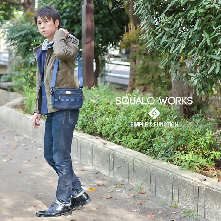 SQUALO WORKS スクアーロ ワークス MINI SHOULDER BAG スクアーロワークス ミニショルダーバッグ SW-BL01-003