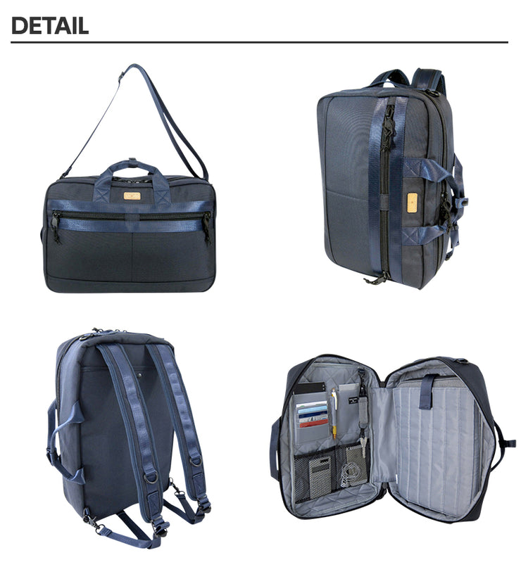 SQUALO WORKS スクアーロ ワークス 3WAY BAG スクアーロワークス リュックサック ビジネスバッグ ショルダーバッグ A4 SW-BL01-006