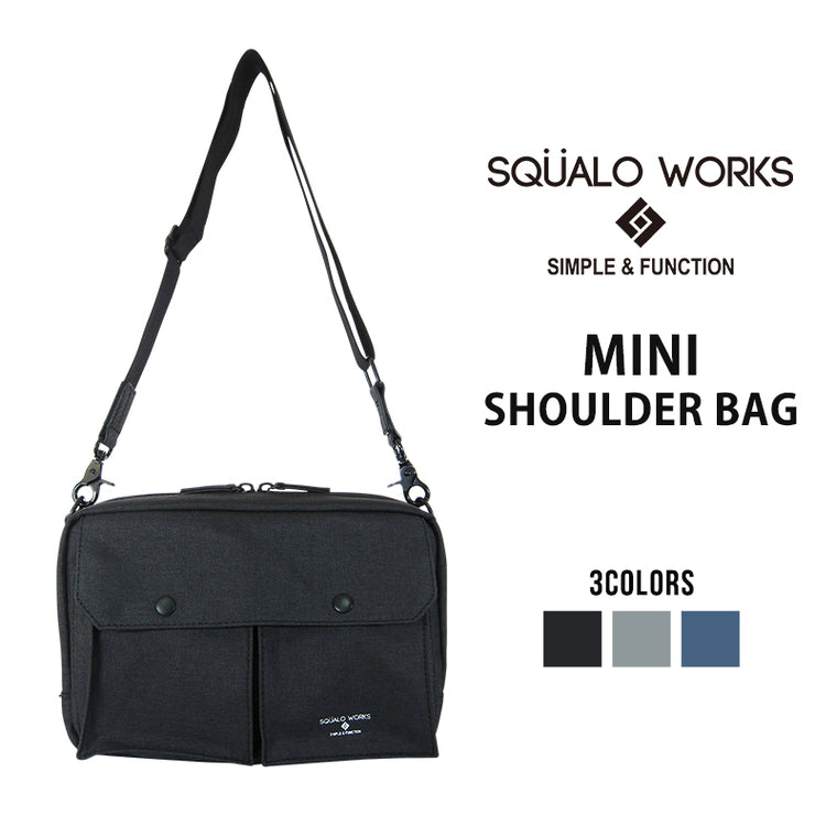 SQUALO WORKS スクアーロ ワークス MINI SHOULDER BAG スクアーロワークス ミニショルダーバッグ SW-MD01-001