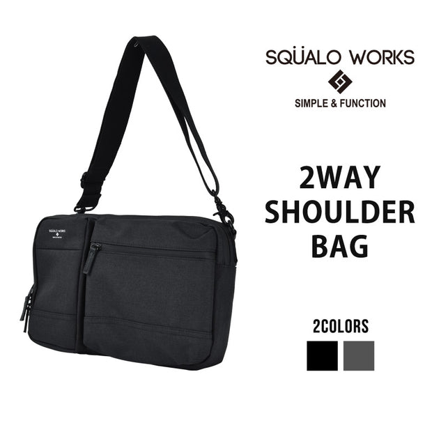 SQUALO WORKS スクアーロ ワークス 2WAY SHOULDER BAG スクアーロワークス ショルダーバッグ SW-MD01-009