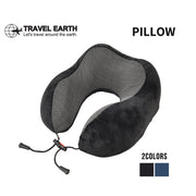 トラベルアース TRAVEL EARTH 低反発ピロー ネックピロー トラベルピロー 飛行機 トラベルグッズ 海外旅行グッズ 首枕 旅行用品 トラベル用品 枕 TE-089
